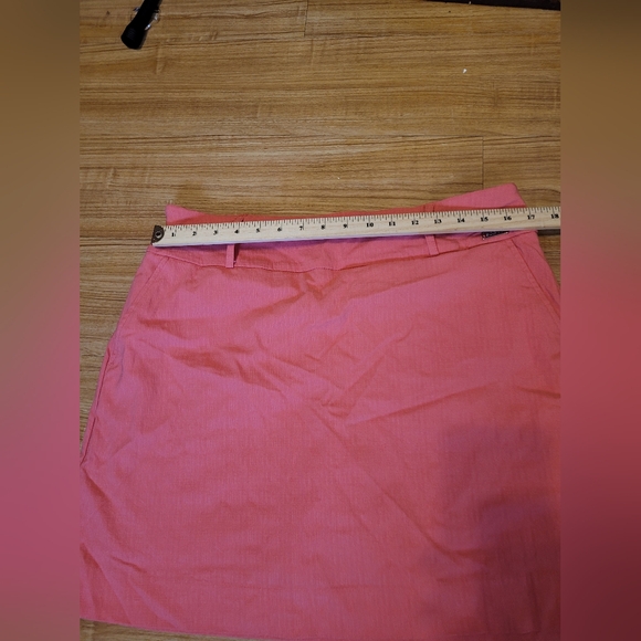 S.C. & Co. Skirt Size 14 Peach Pink with Shorts Underneath Casual Pull on - Picture 10 of 15